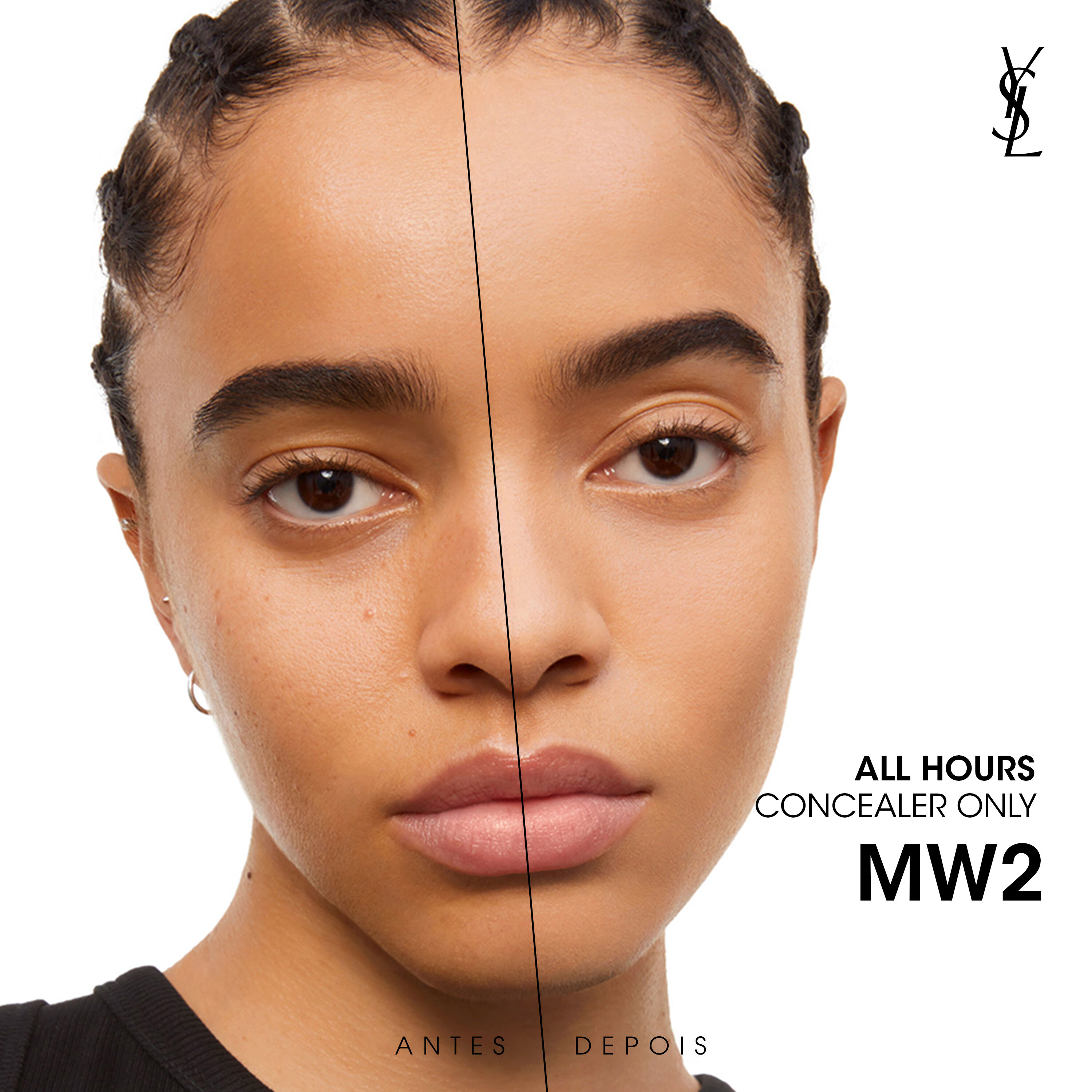 CORRETIVO FACIAL DE LONGA DURACAO YSL ALL HOURS CONCEALER COM ACABAMENTO NATURAL