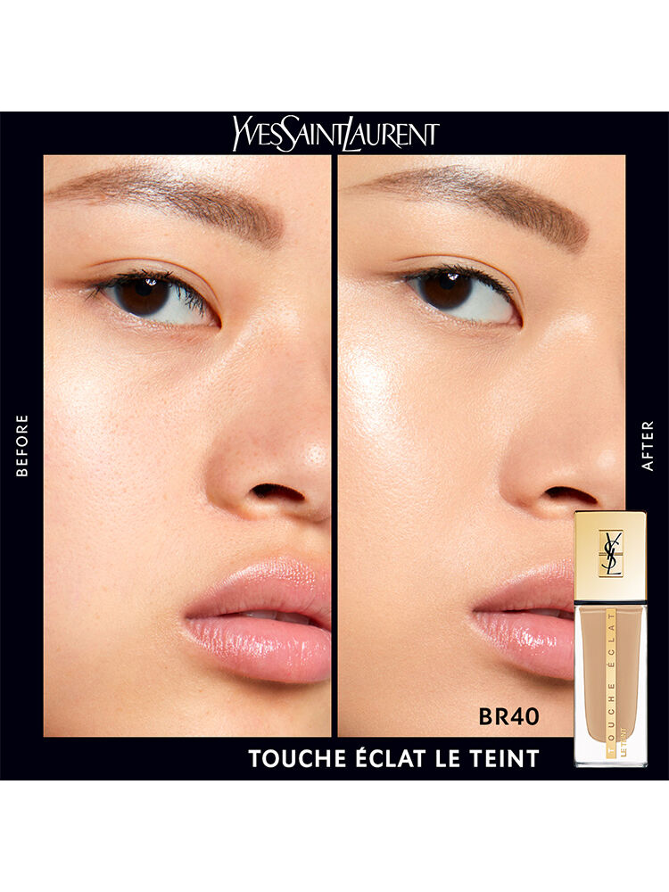 BASE LIQUIDA LUMINOSA YSL TOUCHE ECLAT LE TEINT COM COBERTURA MEDIA E 24H DE HIDRATACAO