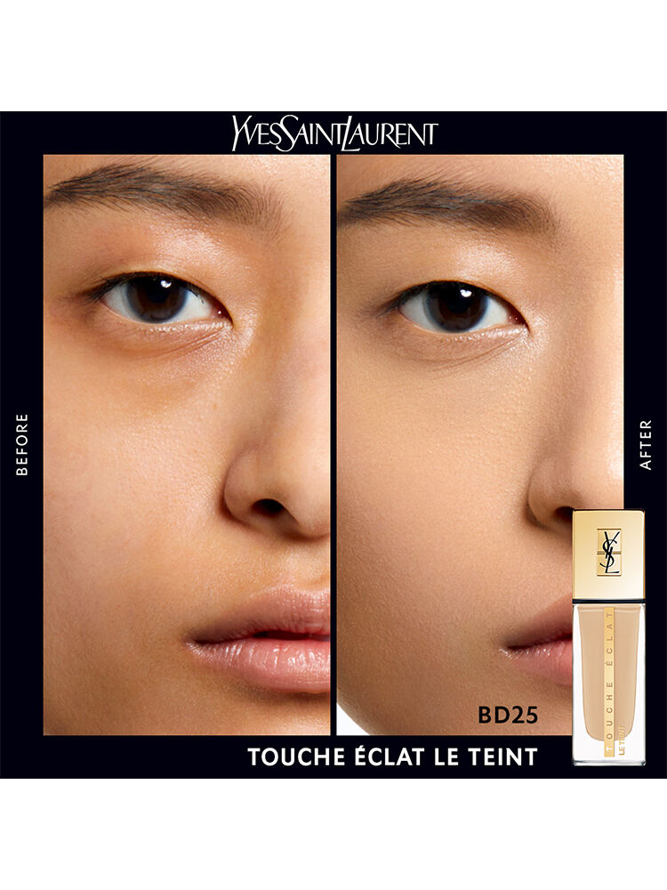 BASE LIQUIDA LUMINOSA YSL TOUCHE ECLAT LE TEINT COM COBERTURA MEDIA E 24H DE HIDRATACAO