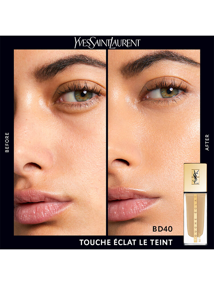 BASE LIQUIDA LUMINOSA YSL TOUCHE ECLAT LE TEINT COM COBERTURA MEDIA E 24H DE HIDRATACAO
