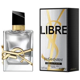 LIBRE L'ABSOLU PLATINE EAU DE PARFUM YSL PERFUME FEMININO COM FLOR DE LARANJEIRAS