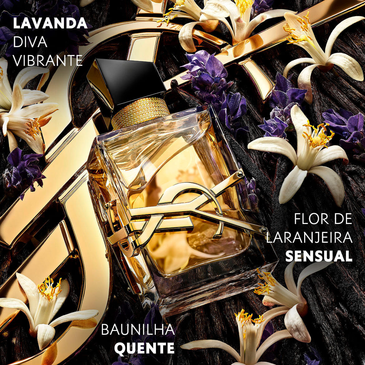 LIBRE EAU DE PARFUM YSL PERFUME FEMININO RECARREGAVEL COM ACORDE LAVANDA FLORAL