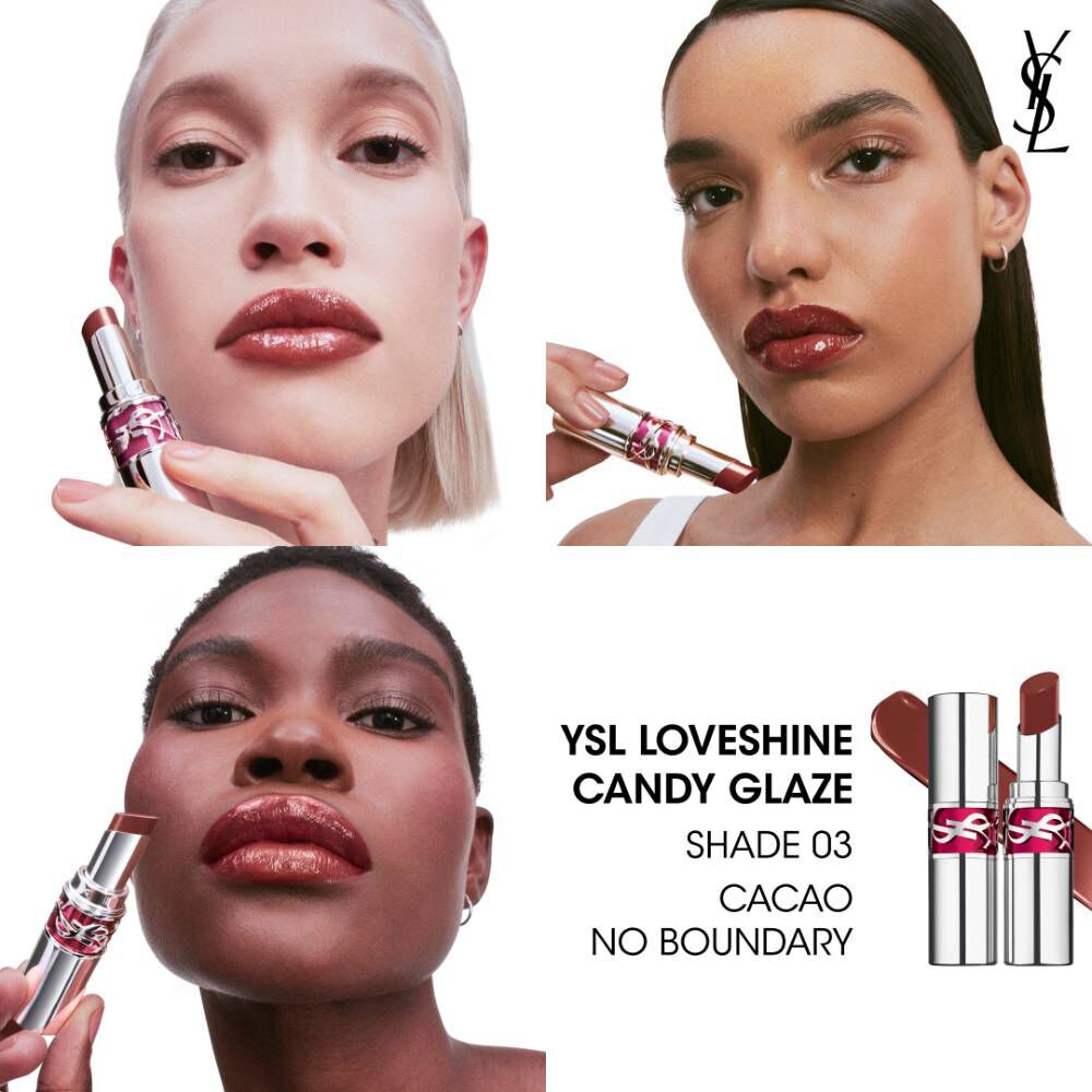 GLOSS LABIAL YSL LOVESHINE CANDY GLAZE GLOSS STICK COM COR INTENSA E EFEITO BRILHANTE