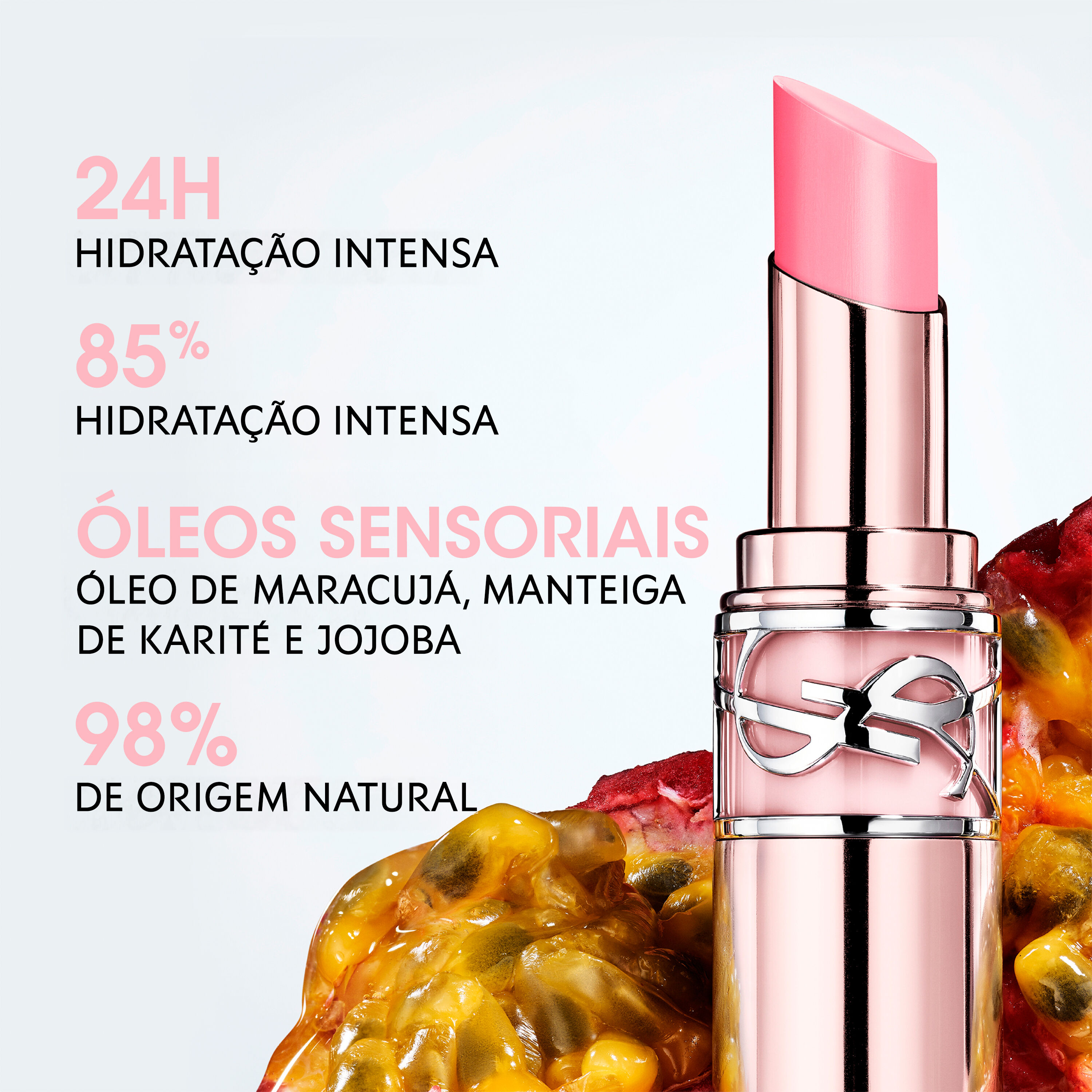 BALM LABIAL YSL LOVESHINE CANDY GLOW LIP BALM COM HIDRATACAO INTENSIVA POR ATE 24H