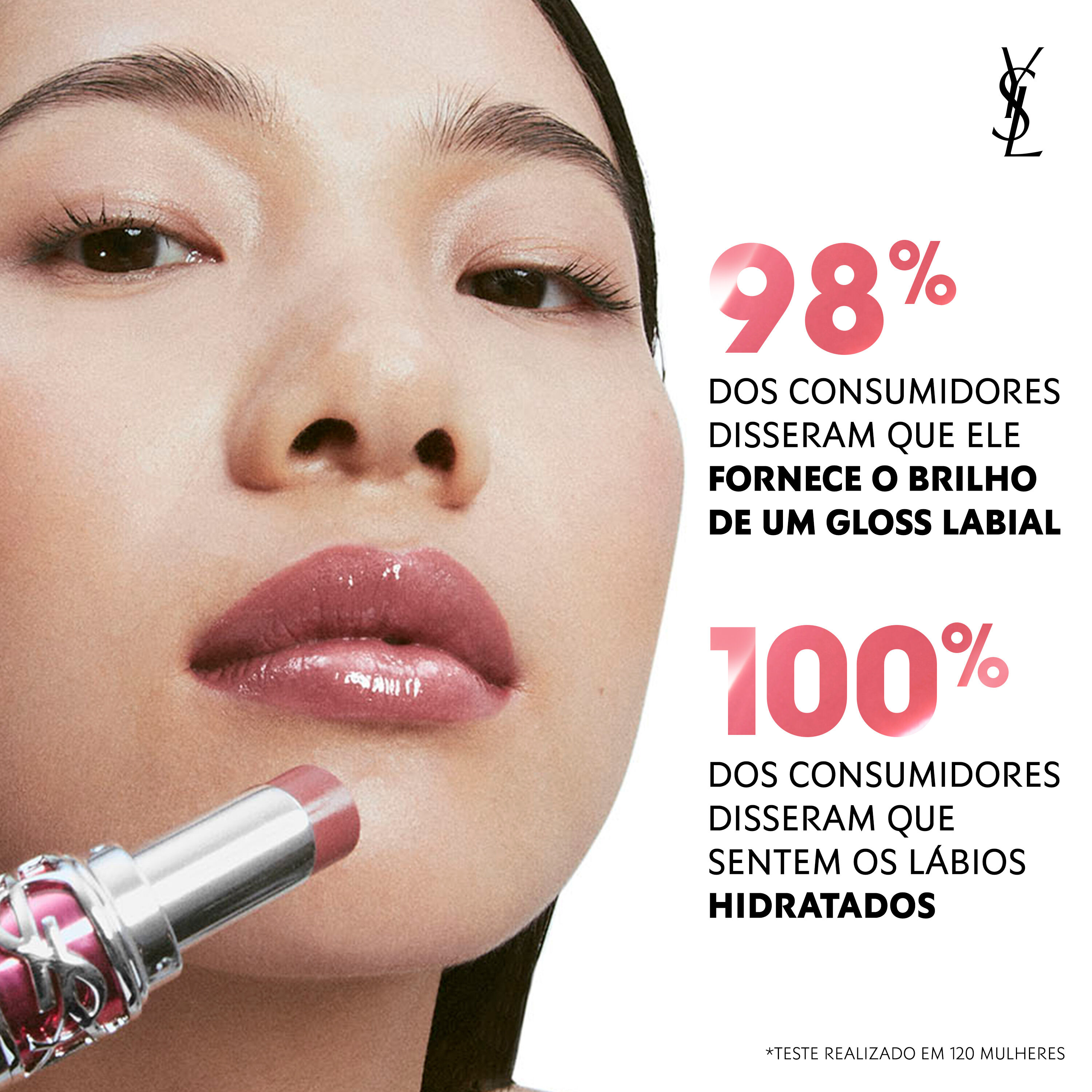 GLOSS LABIAL YSL LOVESHINE CANDY GLAZE GLOSS STICK COM COR INTENSA E EFEITO BRILHANTE