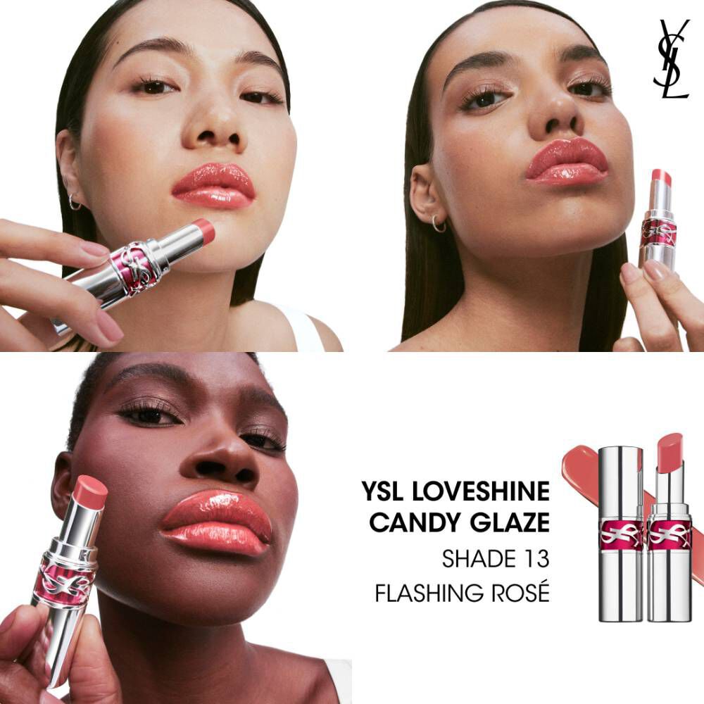 GLOSS LABIAL YSL LOVESHINE CANDY GLAZE GLOSS STICK COM COR INTENSA E EFEITO BRILHANTE