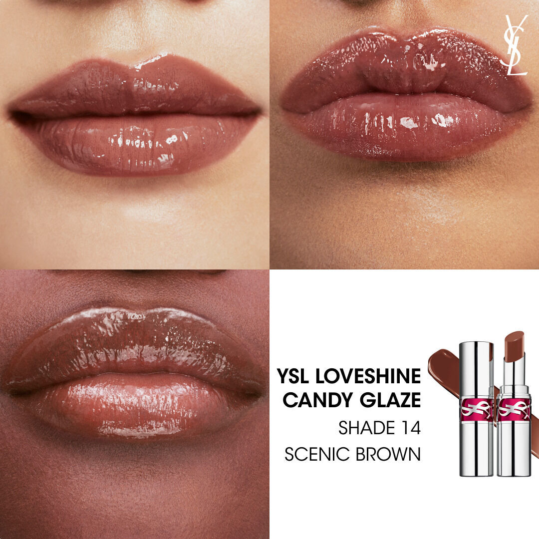 GLOSS LABIAL YSL LOVESHINE CANDY GLAZE GLOSS STICK COM COR INTENSA E EFEITO BRILHANTE