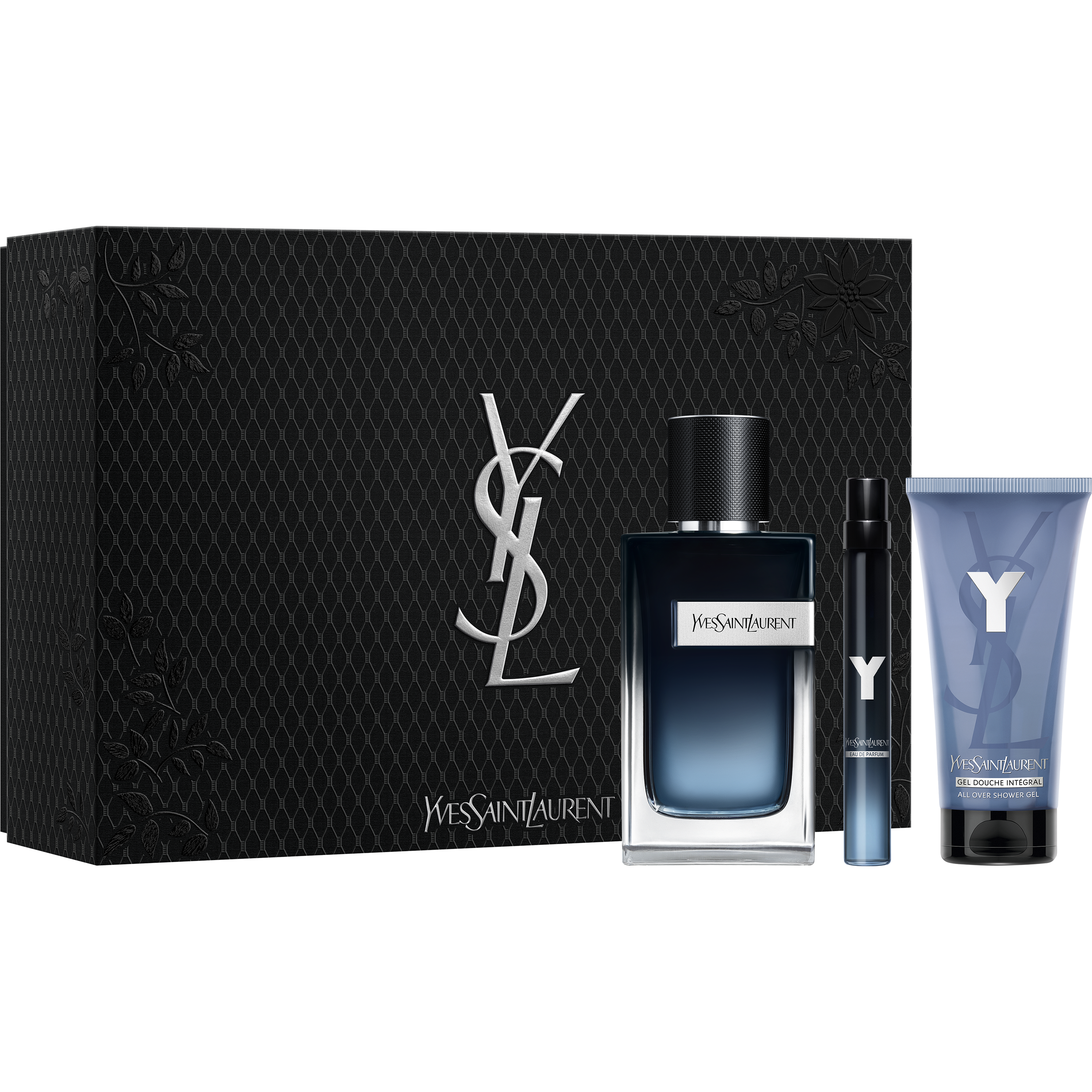 Yves Saint Laurent Y MEN オードパルファムセット KIT Y EDP 100ML + TRAVEL SIZE 10ML + GEL DE BANHO | YSL Beauty BR