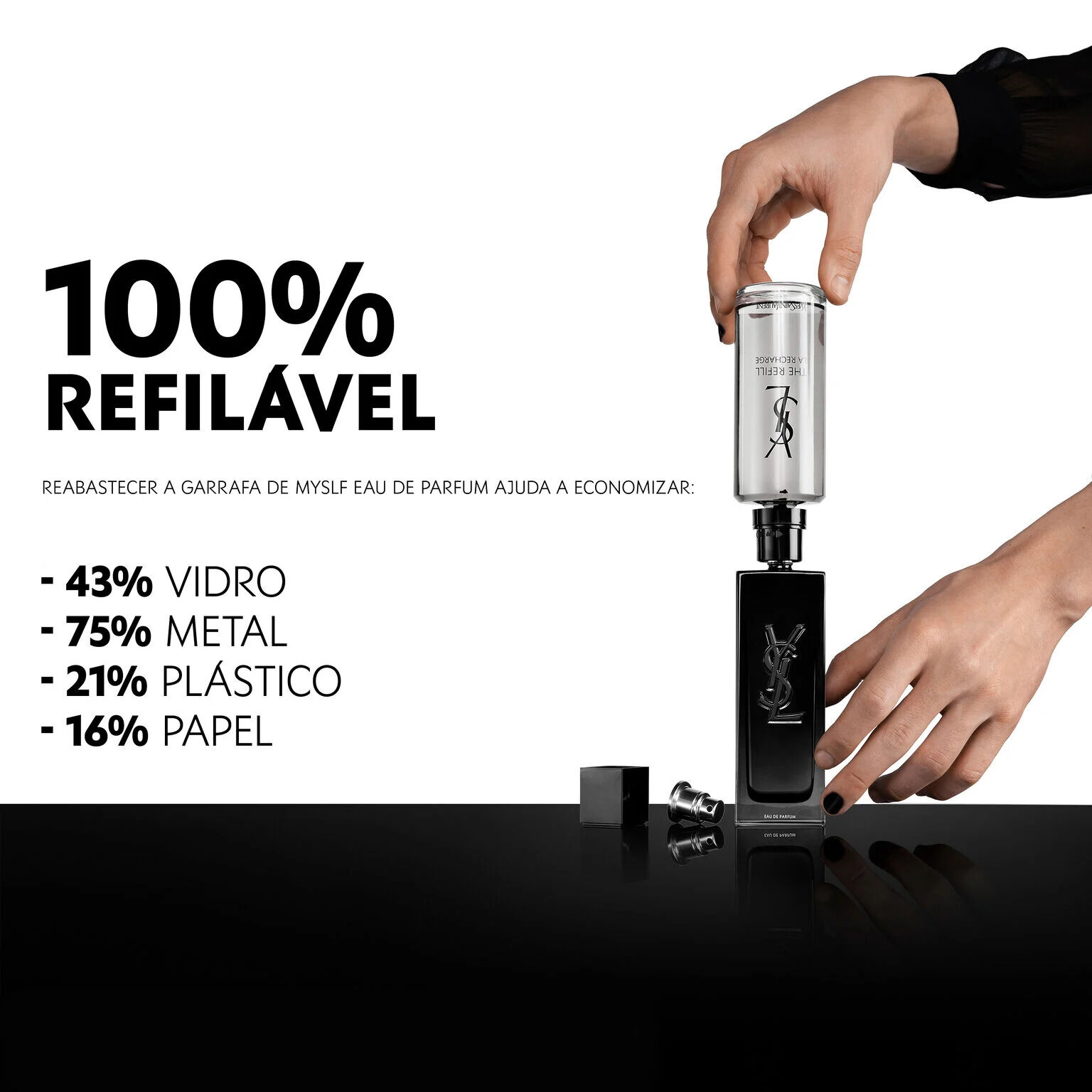 ROTINA MYSLF EAU DE PARFUM YVES SAINT LAURENT COM REFIL