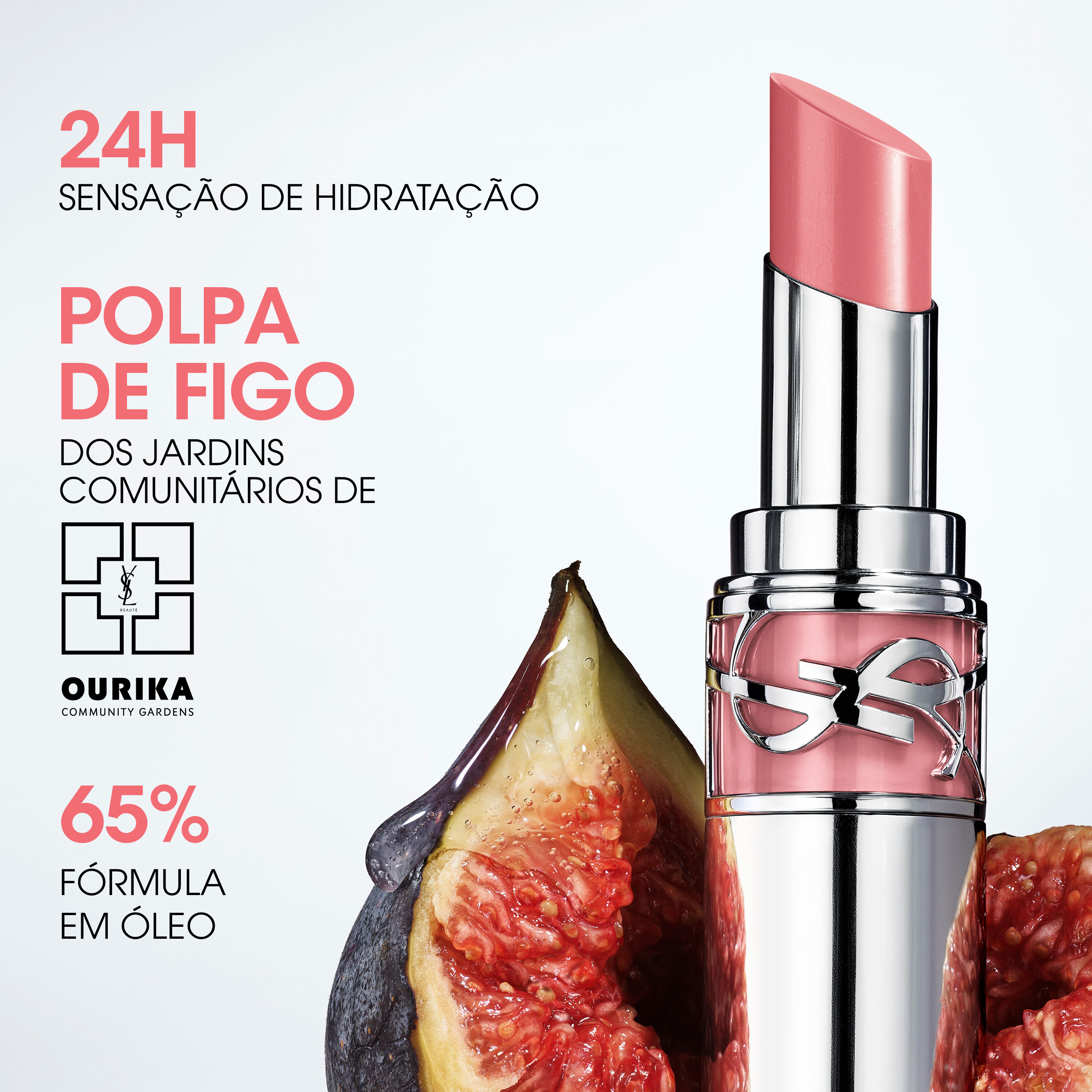 BATOM BRILHANTE HIDRATANTE YSL LOVESHINE LIP OIL ENRIQUECIDO COM POLPA DE FIGO