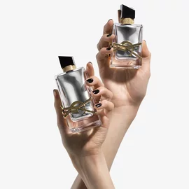 LIBRE L'ABSOLU PLATINE EAU DE PARFUM YSL PERFUME FEMININO COM FLOR DE LARANJEIRAS
