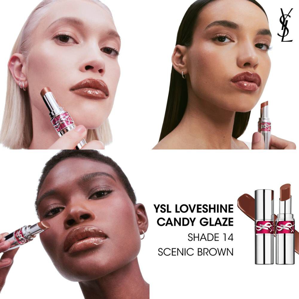GLOSS LABIAL YSL LOVESHINE CANDY GLAZE GLOSS STICK COM COR INTENSA E EFEITO BRILHANTE